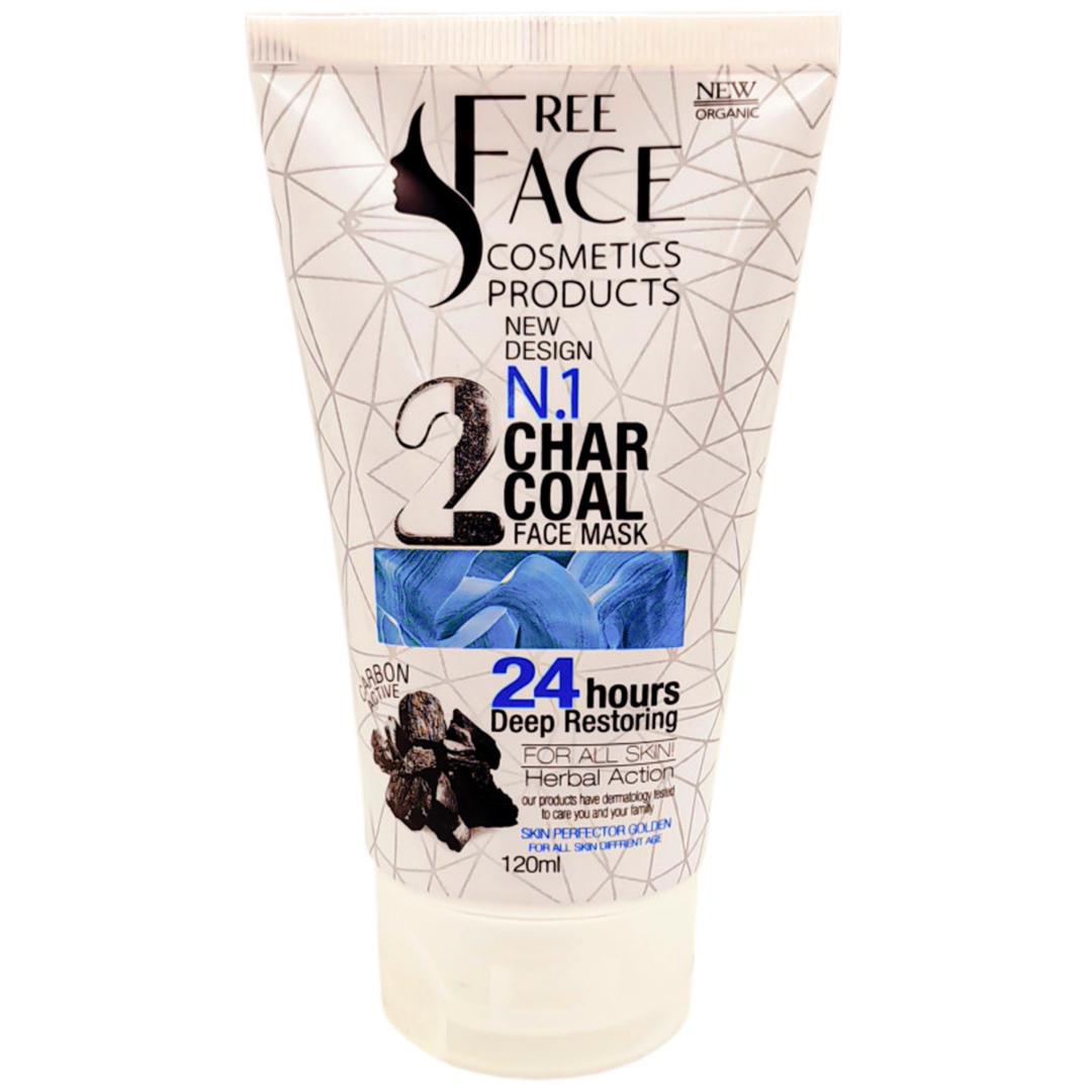 ماسک صورت فری فیس مدل char coalحجم 150 میلی لیتر